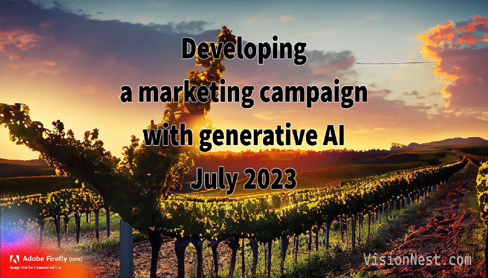 Developing a marketing campaign with generative AI